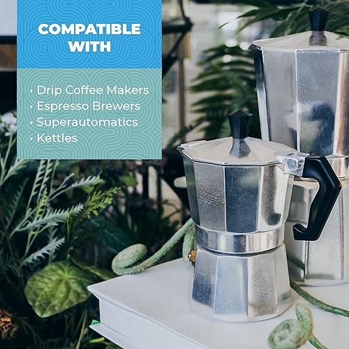 Miniatura 8 de Limpiador y descalcificador para cafetera, paquete de 2  Solución universal no tóxica de descalcificación para máquinas Keurig, espresso y goteo,