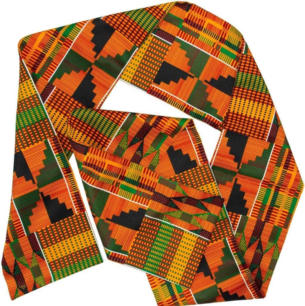 Beautiful Polyester Kente African Print Scarf