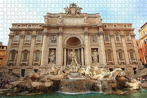 Italia Trevi Fountain Rome Rompecabezas para adultos 1000 piezas de madera regalo de viaje recuerdo