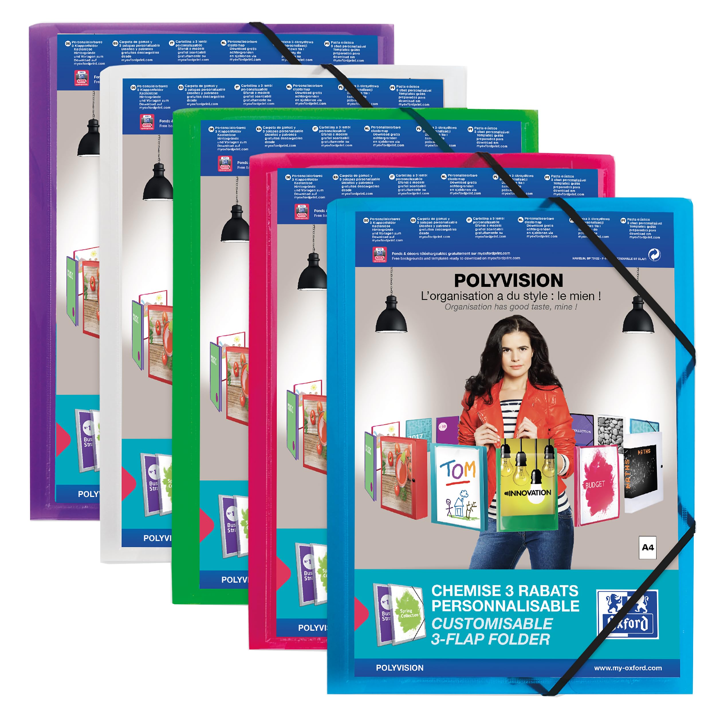 Elba Polyvision elastomap A4 PP assorti