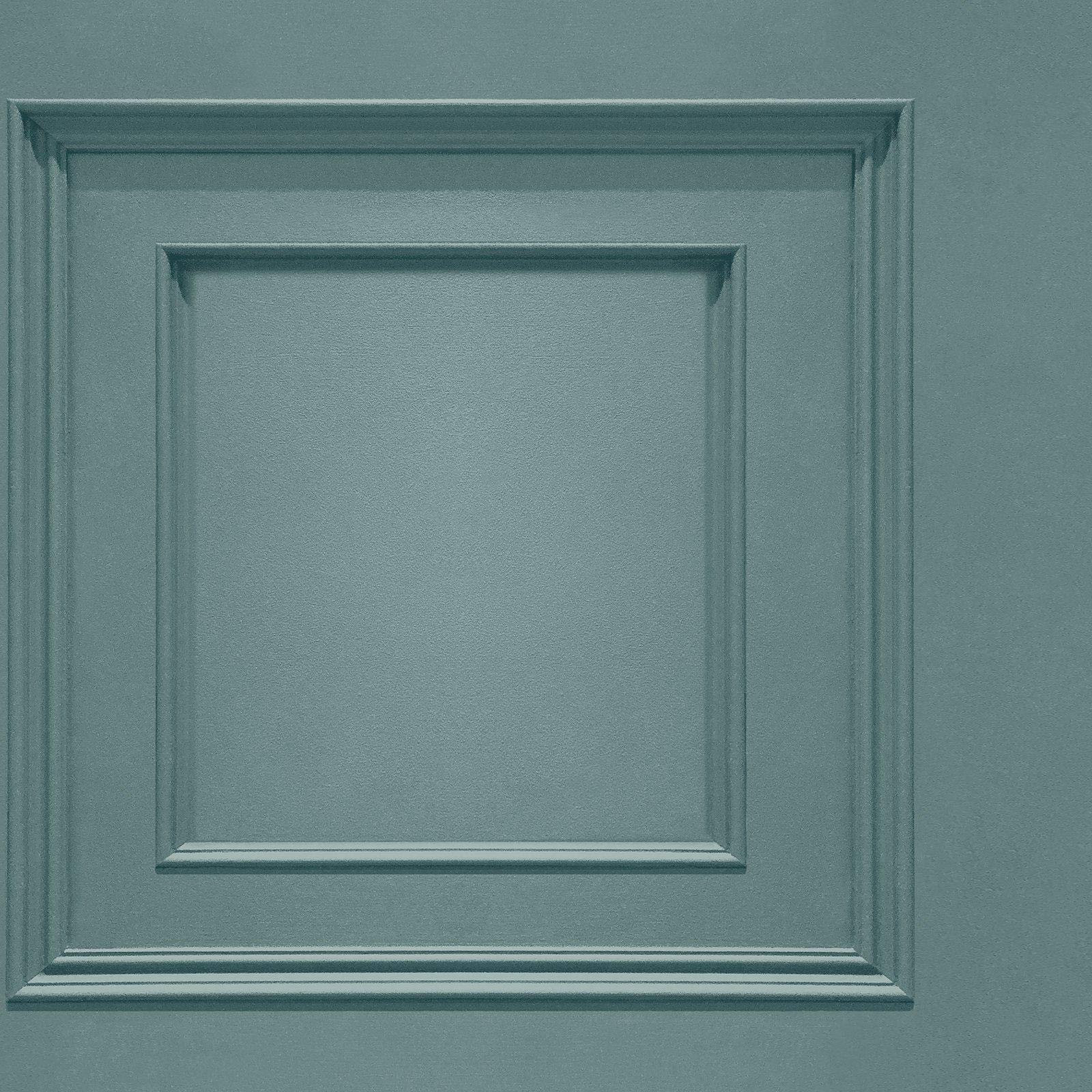 Yöl Teal Oliana Wood Panel Effect Wallpaper