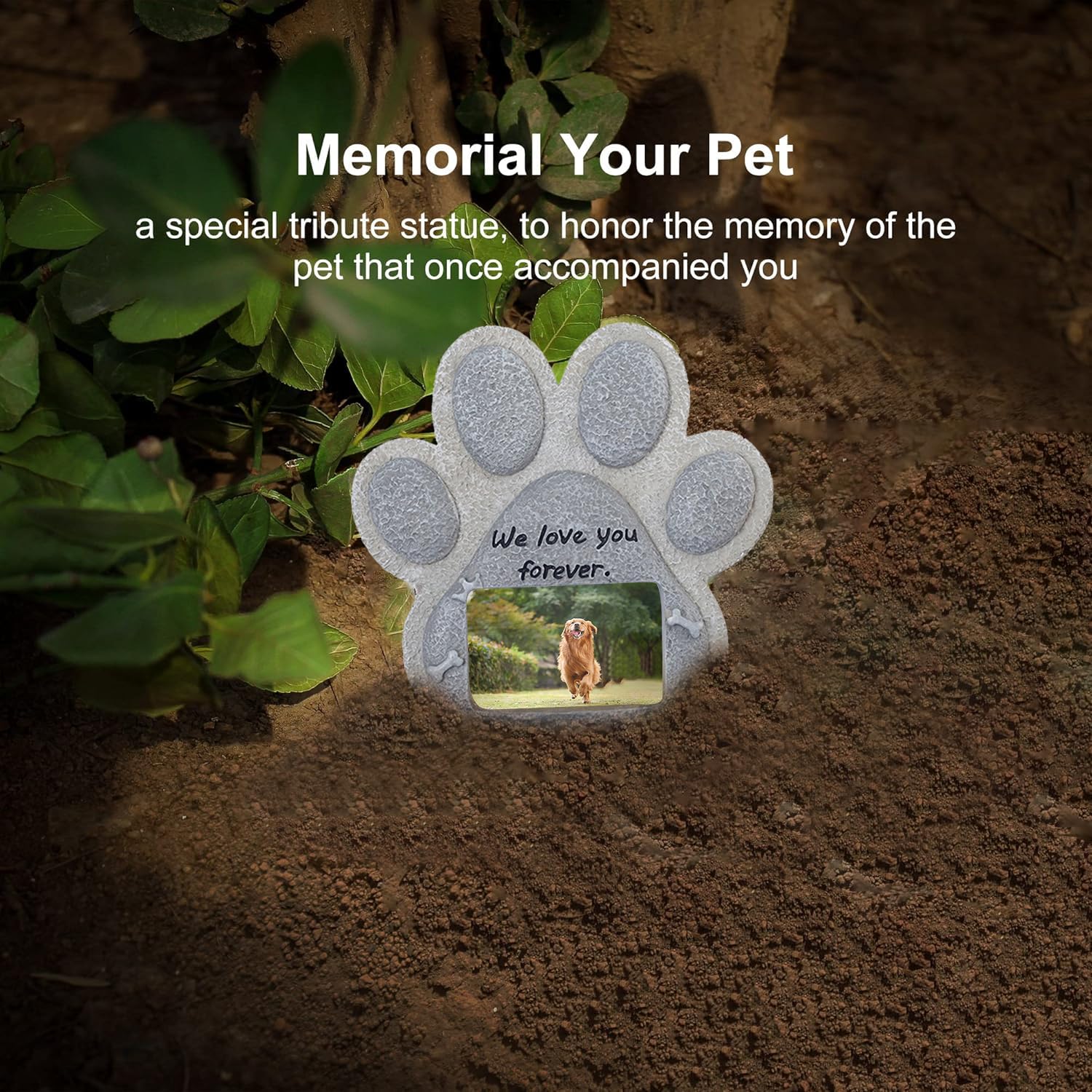 Vaso Fiori Commemorativo Per Cani – Pietra Tombale In Resina Con Scultura Di Cane, Per Giardino O Tomba, Regalo Per Amici In Lutto