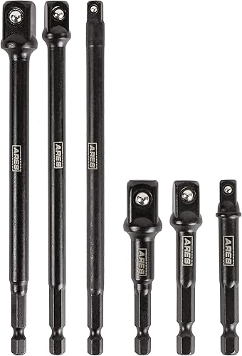 Miniatura 9 de ARES 22046 - Juego de 3 extensiones de tambaleo de impacto de 3 pulgadas – 1/4 pulgadas, 3/8 pulgadas y 1/2 pulgadas, extensiones de tambaleo que