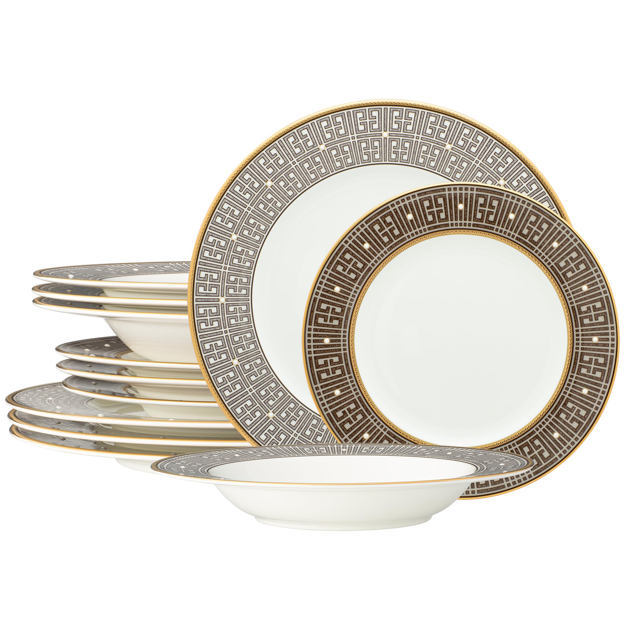 Amazon.com | Noritake Infinity Bronze 12-Piece Dinnereware Set
