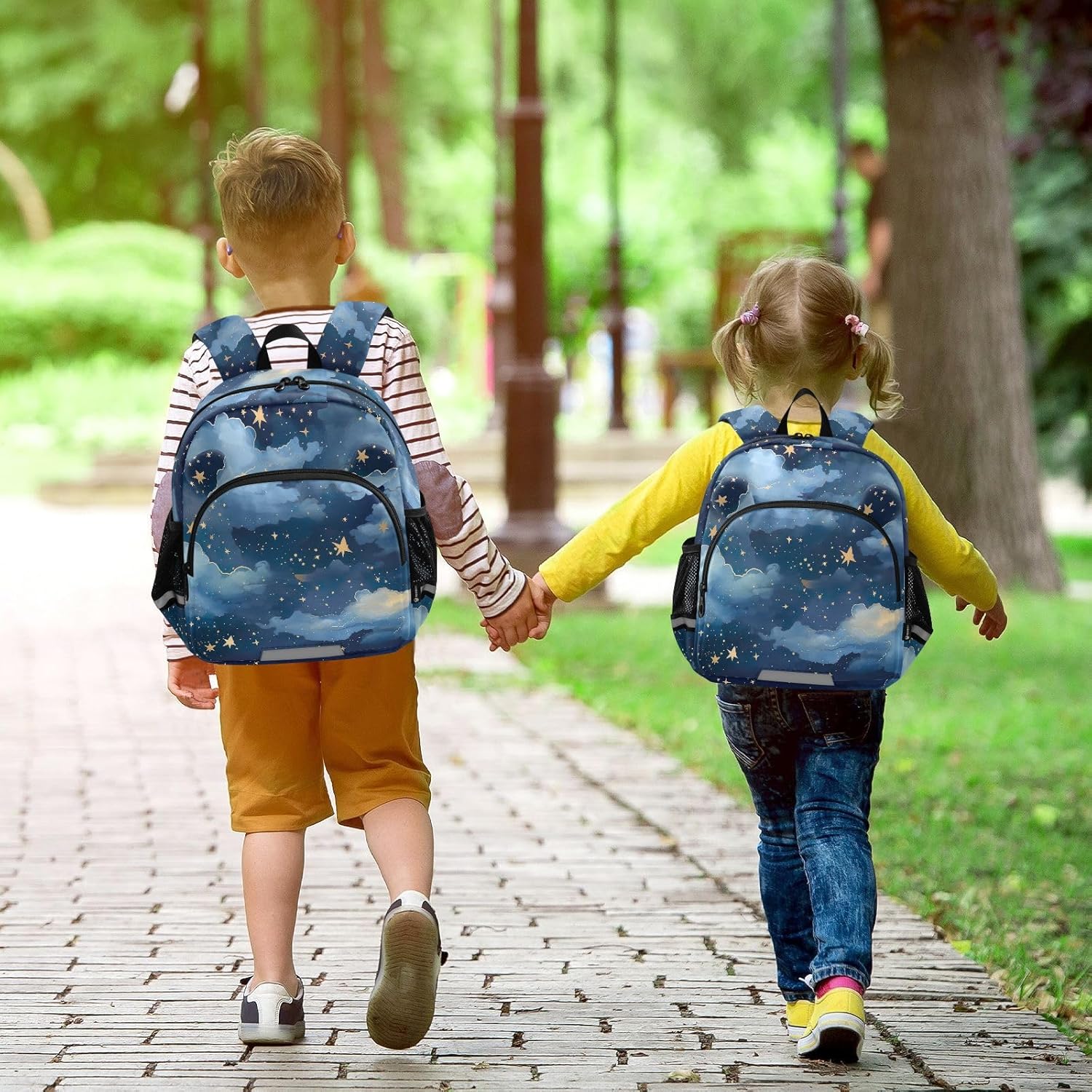 Night Star Clouds Toddler Harness Backpack for Boys Girls 3-6 Years Kids Backpack with Anti Lost Safety Leash Baby Protection Backpack for Walking Preschool Travel