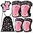 FIODAY Knee Pads for Kids Unicorn Knee Elbow Pads Wrist Guards with Drawstring Bag Adjustable Protective Gear Set for Girls Boys Inline Skating Bike Cycling Skateboard Scooter, 3-8 Years Old