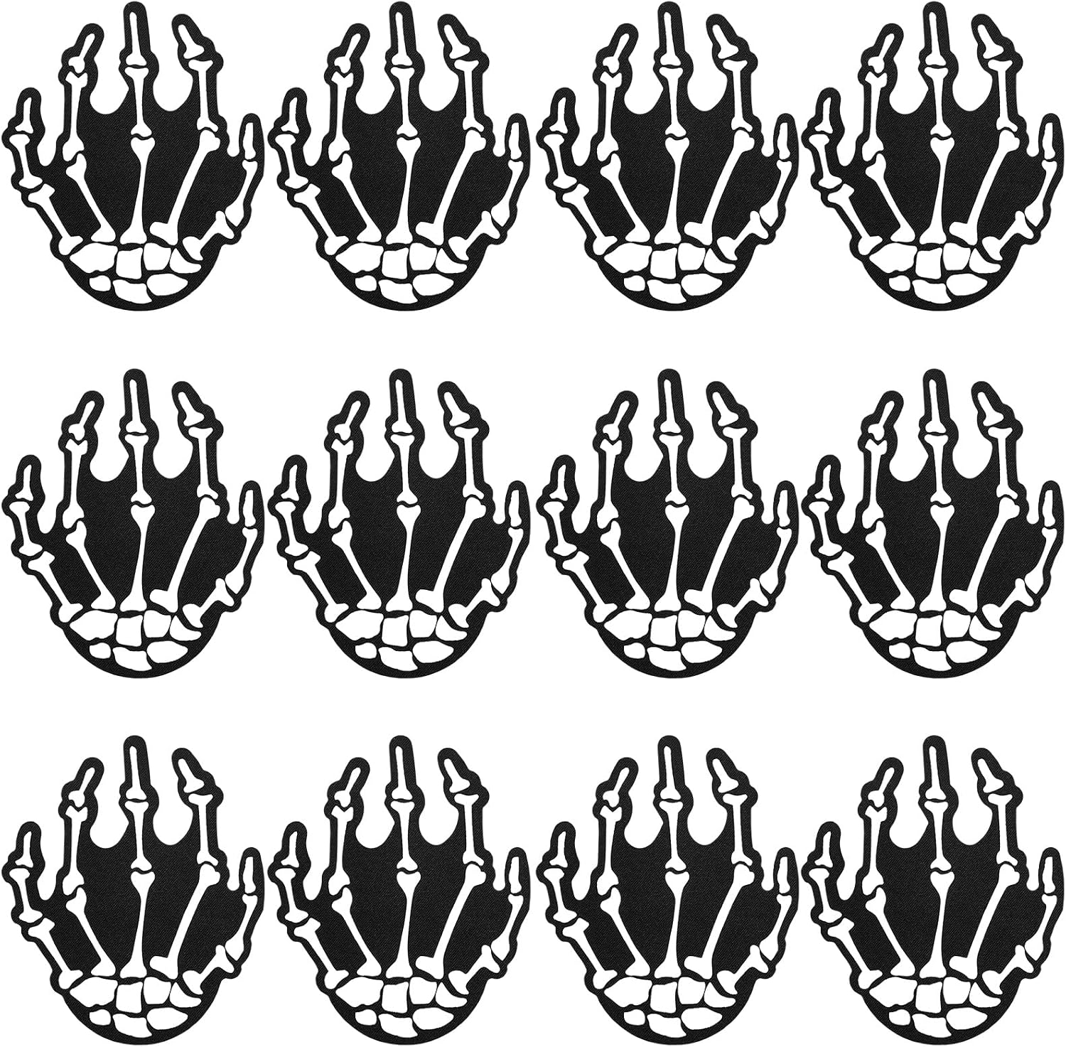 Liitrsh 6 Pairs Nipple Pasties Skeleton Hand Adhesive Pasties for Halloween