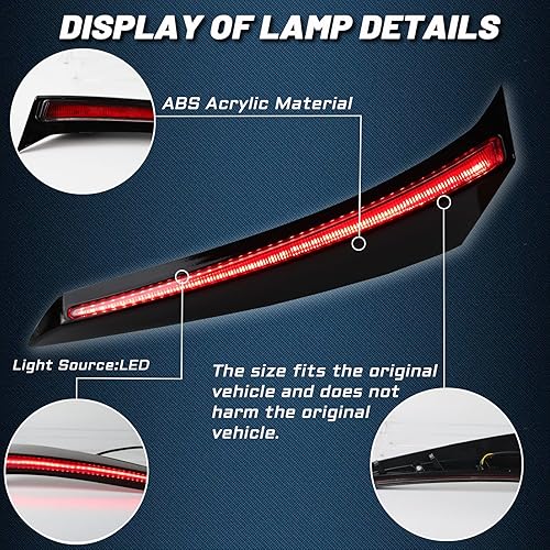 Miniatura 2 de Lente roja parachoques antiniebla LED freno cola secuencial flash Singal luces 3 en 1 repuesto compatible con Toyota Sienna LE XLE XSE Limited 2021