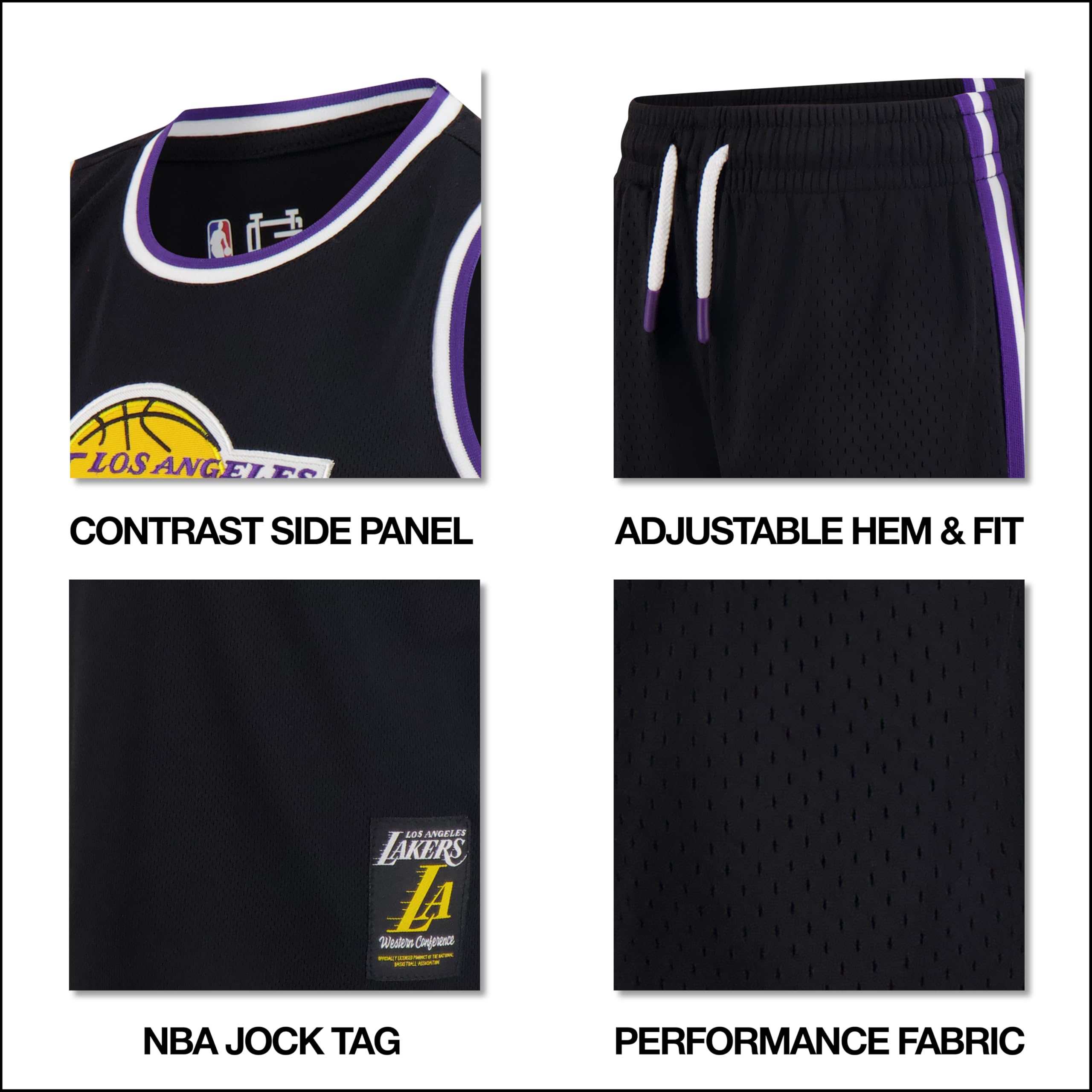 Ultra Game Juego de 2 Piezas de 2 Piezas para niños de la NBA Official Super Soft Tank Top & Shorts