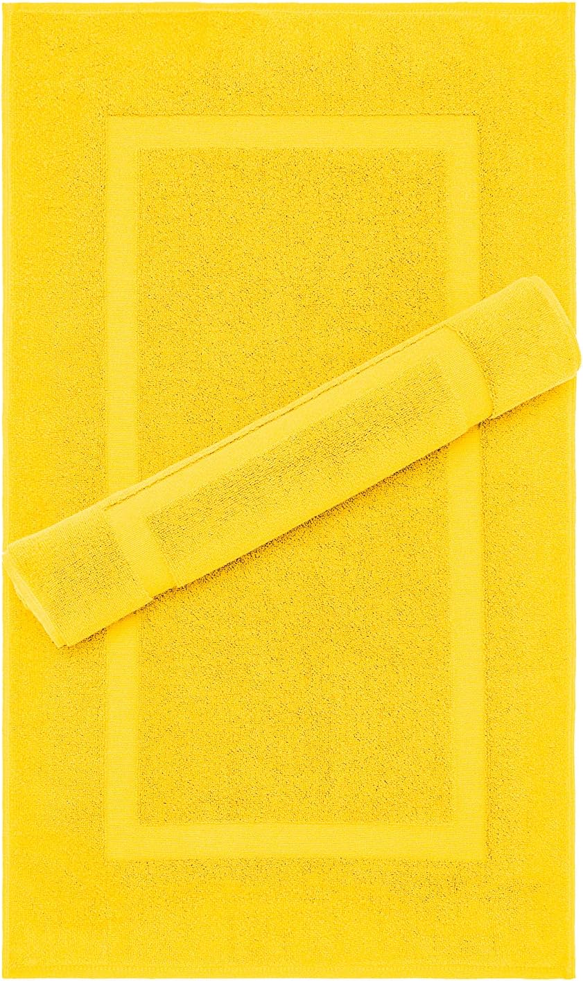 Bath Sheet by Cotton Paradise Yellow 21x34 inch 2 Packed
