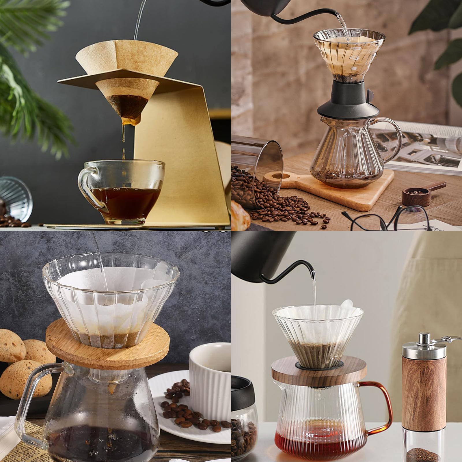 Filtri Caffè Carta Non Sbiancati - Misura 4, Confezione Da 200 (2x100) - Foto 9