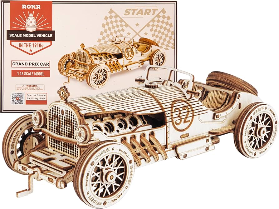 Amazon.com: ROKR 3D Wooden Puzzle for Adults Mechanical Car Model