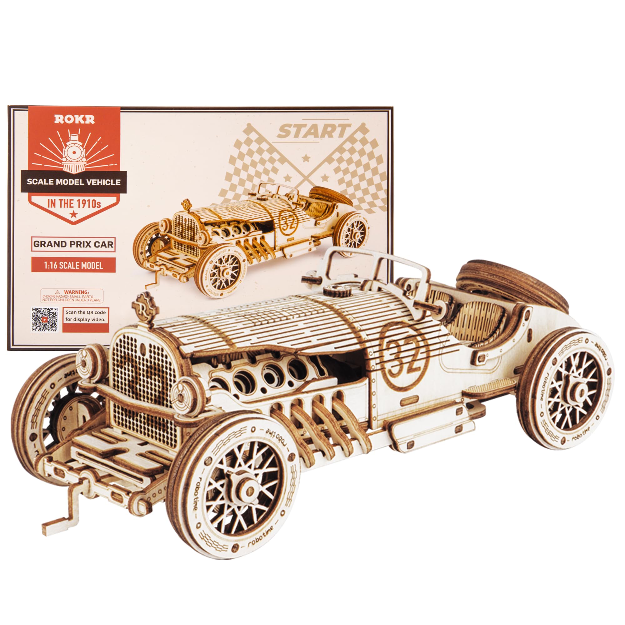 Amazon.com: ROKR 3D Wooden Puzzle for Adults Mechanical Car Model