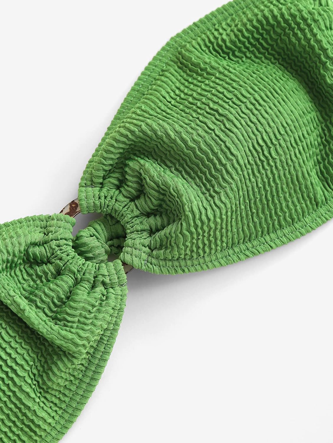 ZAFUL O Ring Bandeau Bikini Sets for Women Sexy Strapless Swimsuits 2 Piece High Cut Bathing Suit - Image 5