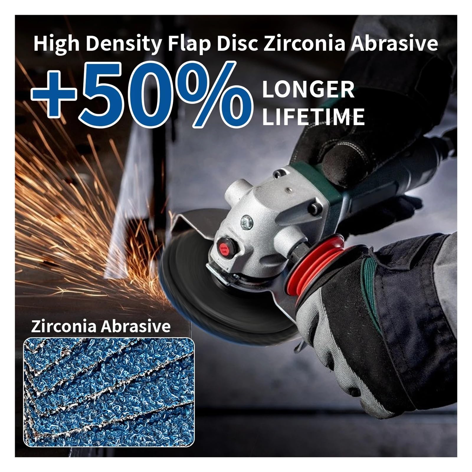 Discos de láminas planas de 75 mm for amolar, cortar, lijar y pulir metales. Herramienta abrasiva.(15pcs,120P)