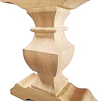 Vista 4 de DESIGN 59 Base de mesa de caballete - Pedestal de madera dura individual (P02)