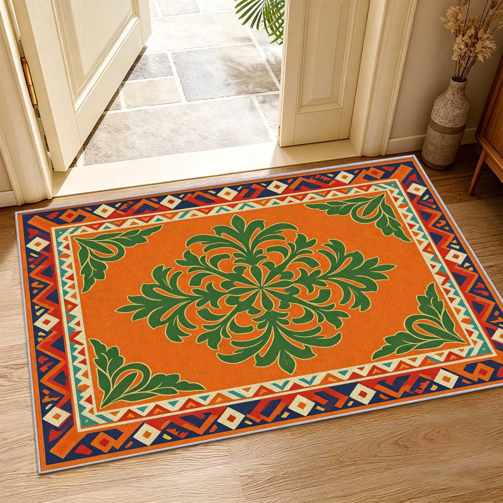 Tappeto Salotto 120x170 cm Stile Bohémien Moderno Pelo Corto