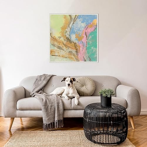 Miniatura 5 de Amanti Art Framed Canvas Wall Art 30x30 Retro Jewel Tones I by Silvia Vassileva, Framed Wall Art Canvas, Abstract Artwork, Traditional Decor, Large