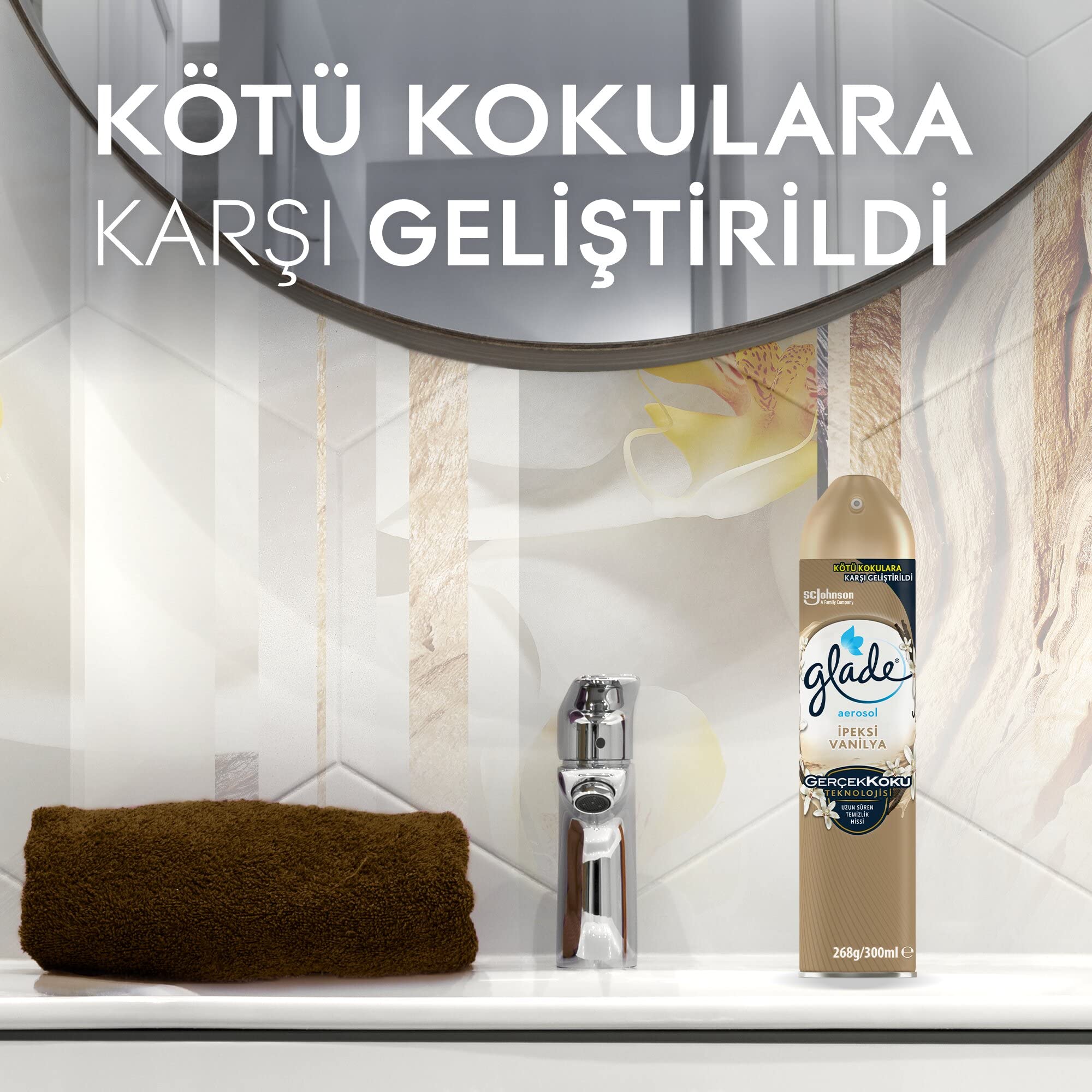 Glade Aerosol İpeksi Vanilya 300Ml/12 Tr