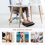 Snailax Vibration Foot Massager with Heat,Remote Control,3 Levels Vibration Intensity & 3 Massage Modes,Electric Foot Legs Back Massager,Gifts for Women/Men/Mom/Dad（Black）
