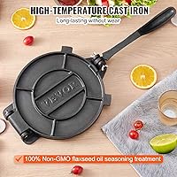 Vista 3 de VEVOR Prensa para Tortillas, Máquina para Tortillas y Roti de 8 Pulgadas, Prensa Tortilladora de Hierro Fundido Resistente, Máquina Pataconera