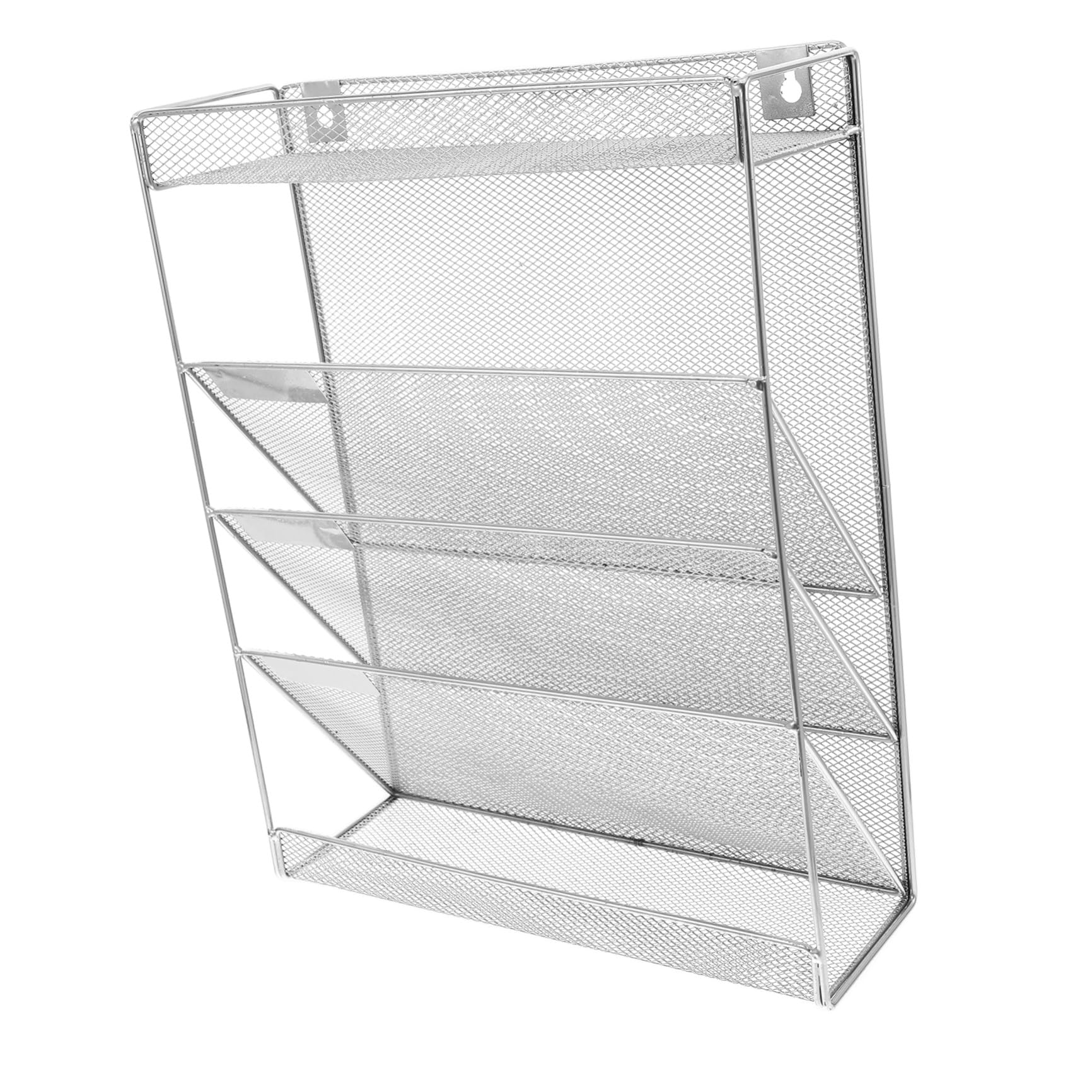 Archivador de Pared Metálico Colgante A4 Plata para Oficina