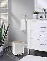 Vista 4 de SunnyPoint Cubo de basura pequeño de 6 litros (1.58 galones) con cubos interiores de plástico; baño rectangular, oficina, cocina y dormitorio, paso