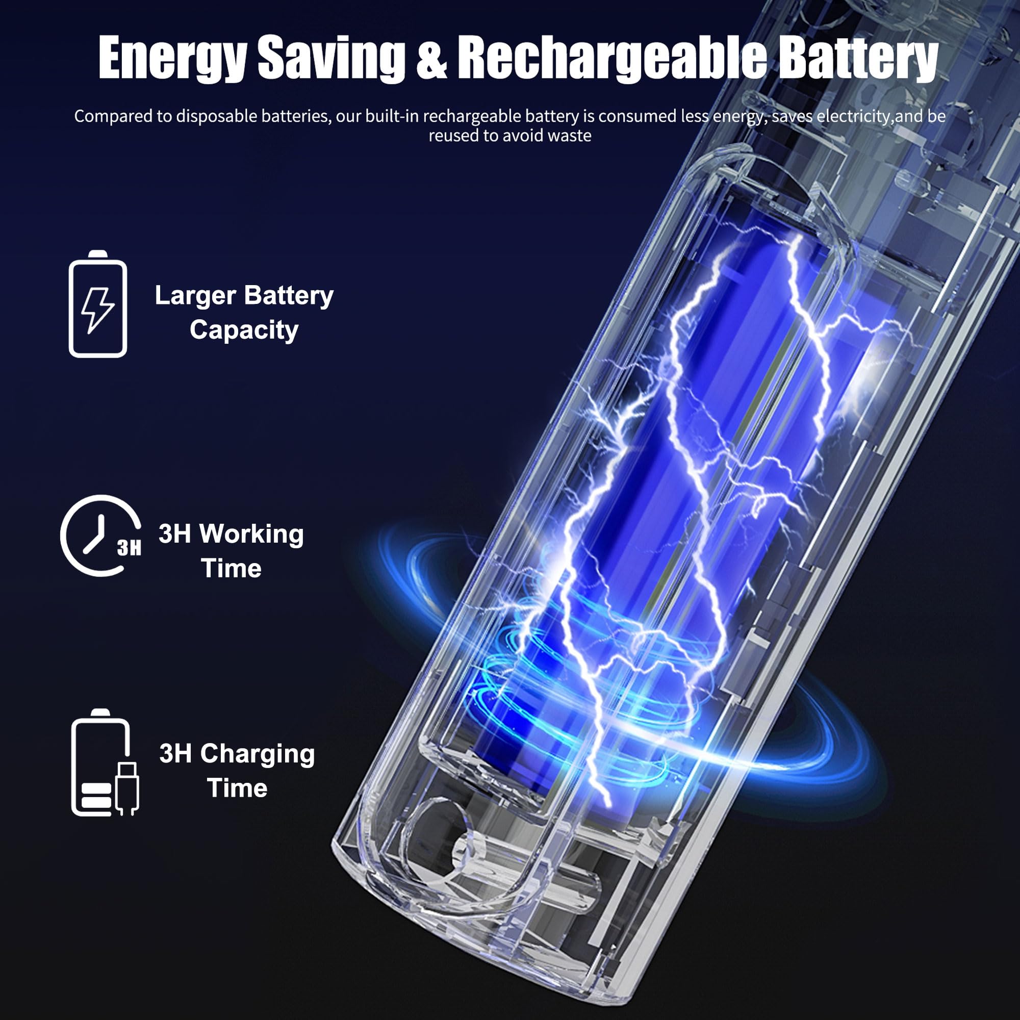 Phosooy 3 confezioni di racchette elettriche 2 in 1 con presa a mano e ad alta tensione da 3000 V, trappola per insetti con rete di sicurezza a 3 strati, portatile, per uso interno ed esterno