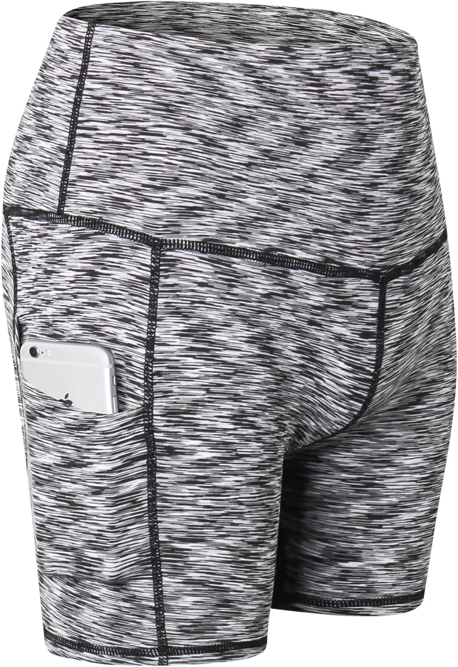 Women's High Waisted Biker Shorts 4" - Active Workout Yoga Running Shorts with Pockets