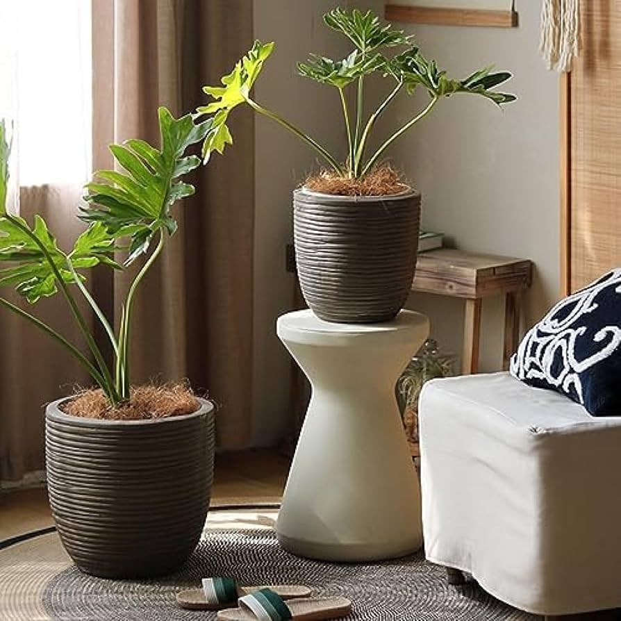 北欧   鉢 北欧風の植木鉢（5号の鉢カバー利用可）丸みあるお洒落デザイン