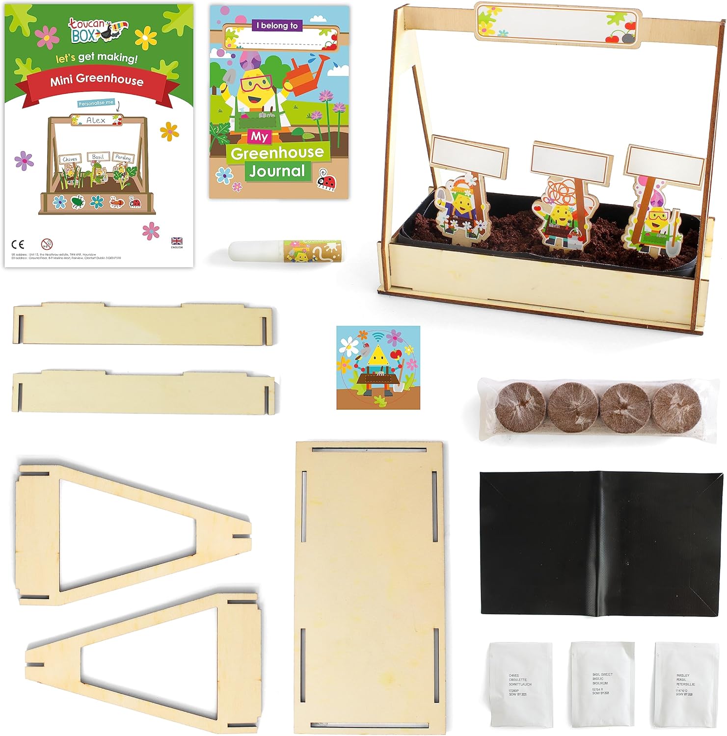 toucanBox Mini Greenhouse Craft Kit Educational Farming & Agriculture