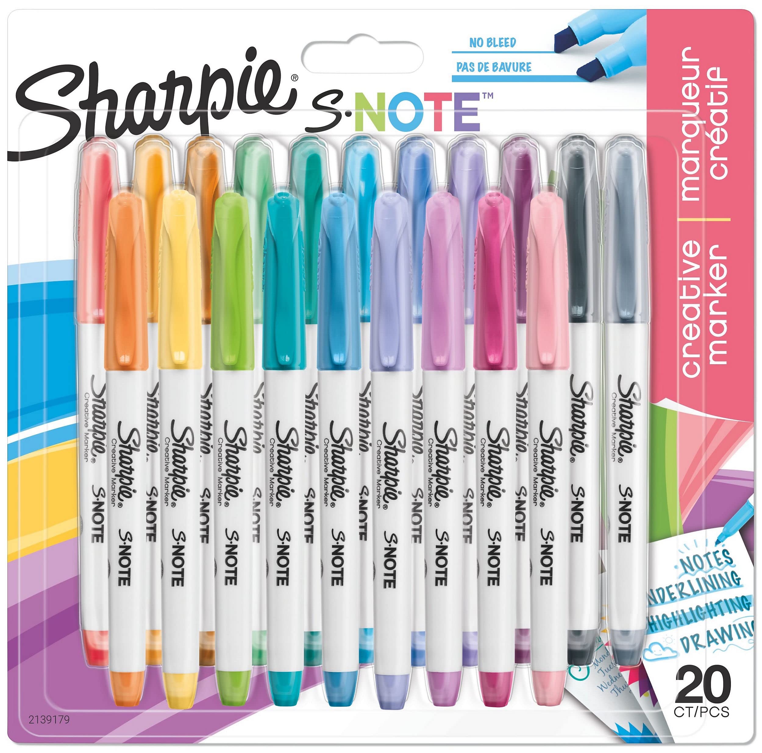 2139179 Permanent Marker Multicoloured 20 Pieces
