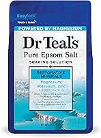 Dr Teal's Pure Epsom Salt, Restorative Minerals with Magnesium, Potassium & Zinc, 3 lbs