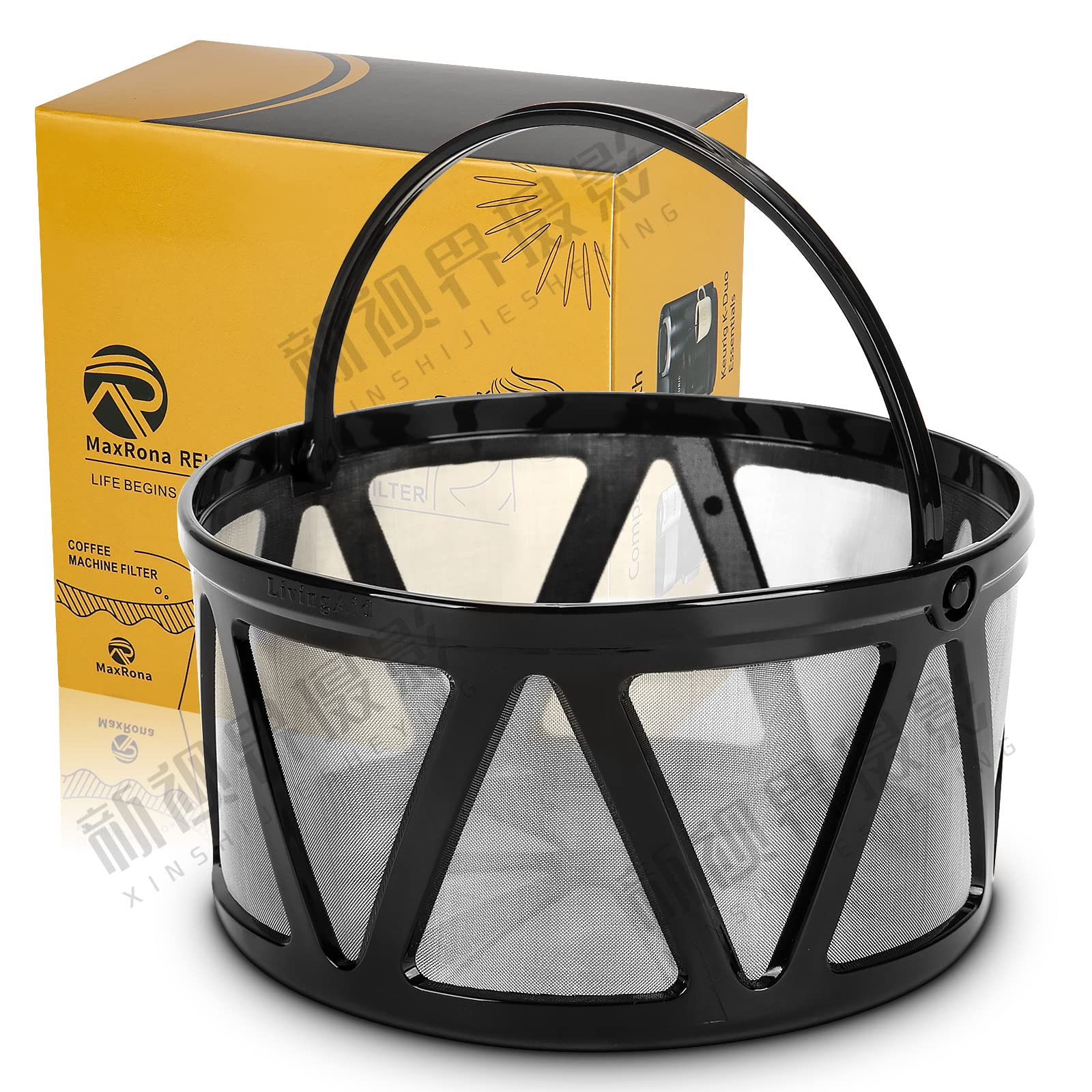 MaxRona Reusable Coffee Filter for Keurig Duo, K-Duo Essentials Coffee  Brewers Only, 8-12 CUP-Replacement Permanent Basket Filter For Keurig Duo - Main Image