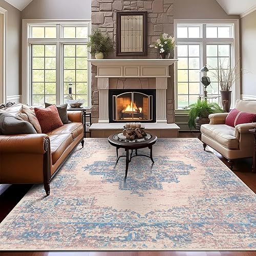 Miniatura 33 de vivorug Alfombra de 3 x 5 pies, alfombra pequeña de área para sala de estar, dormitorio, cocina, alfombra antideslizante lavable a máquina, alfombra