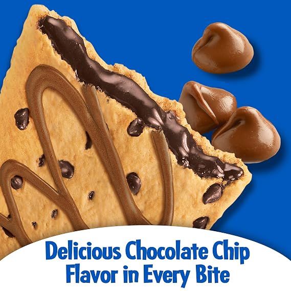 Pop-Tarts Breakfast Toaster Pastries, Frosted Chocolate Chip Flavored, 14.7 oz (8 Count)