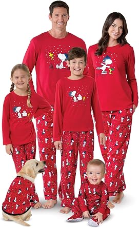 PajamaGram Family Pajamas Matching Sets - Snoopy Pajamas