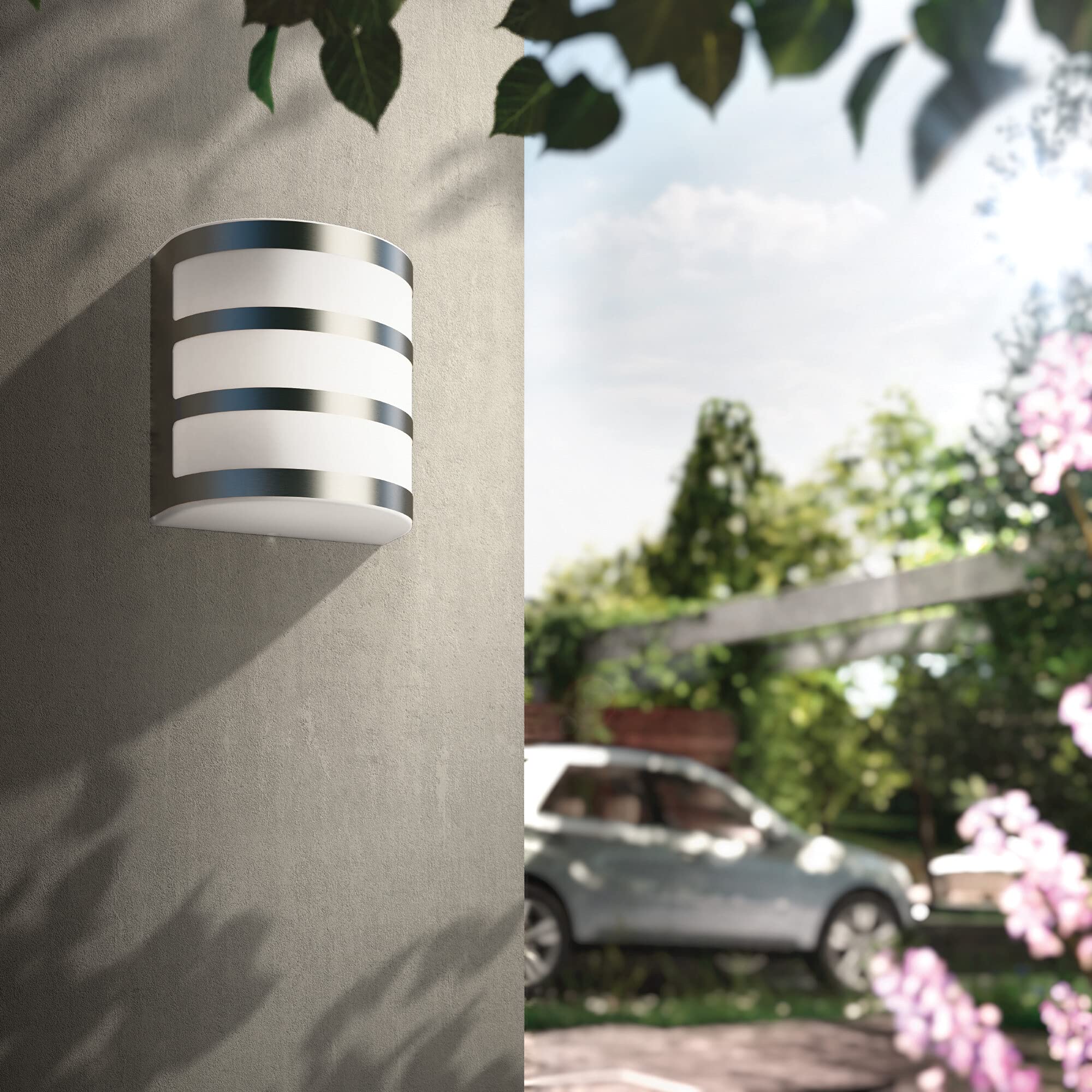 Philips Calgary Wandleuchte Für Außen – IP44, E27, Aluminium, Warmweißes LED-Licht