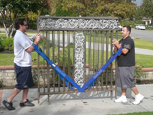 Miniatura 4 de Forearm Forklift Correas de transporte de madera contrachapada Pro para paneles de yeso, esgrima, paredes divisorias y objetos pesados de hasta 800