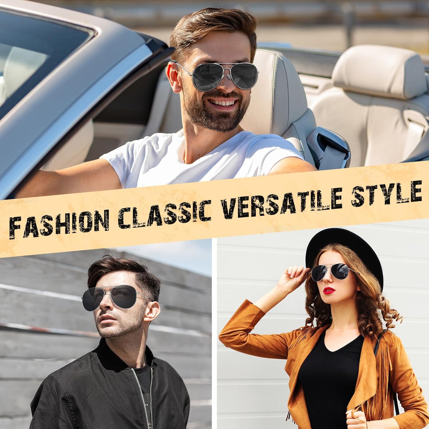 Mepase 25 Pack Classic Pilot Sunglasses for Men Women Polarized Military Driving Sun Glasse Vintage UV Proof Glasses - Image 5