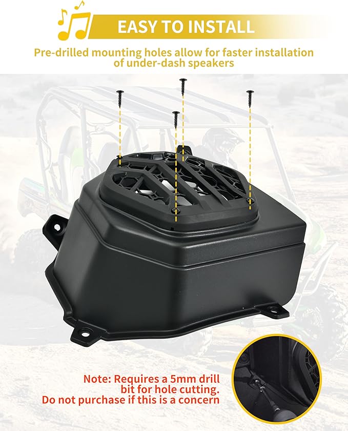 Soportes para Parlantes Bajo Tablero para Kawasaki Teryx 800/Teryx4 800 2016-2025 miniatura 5