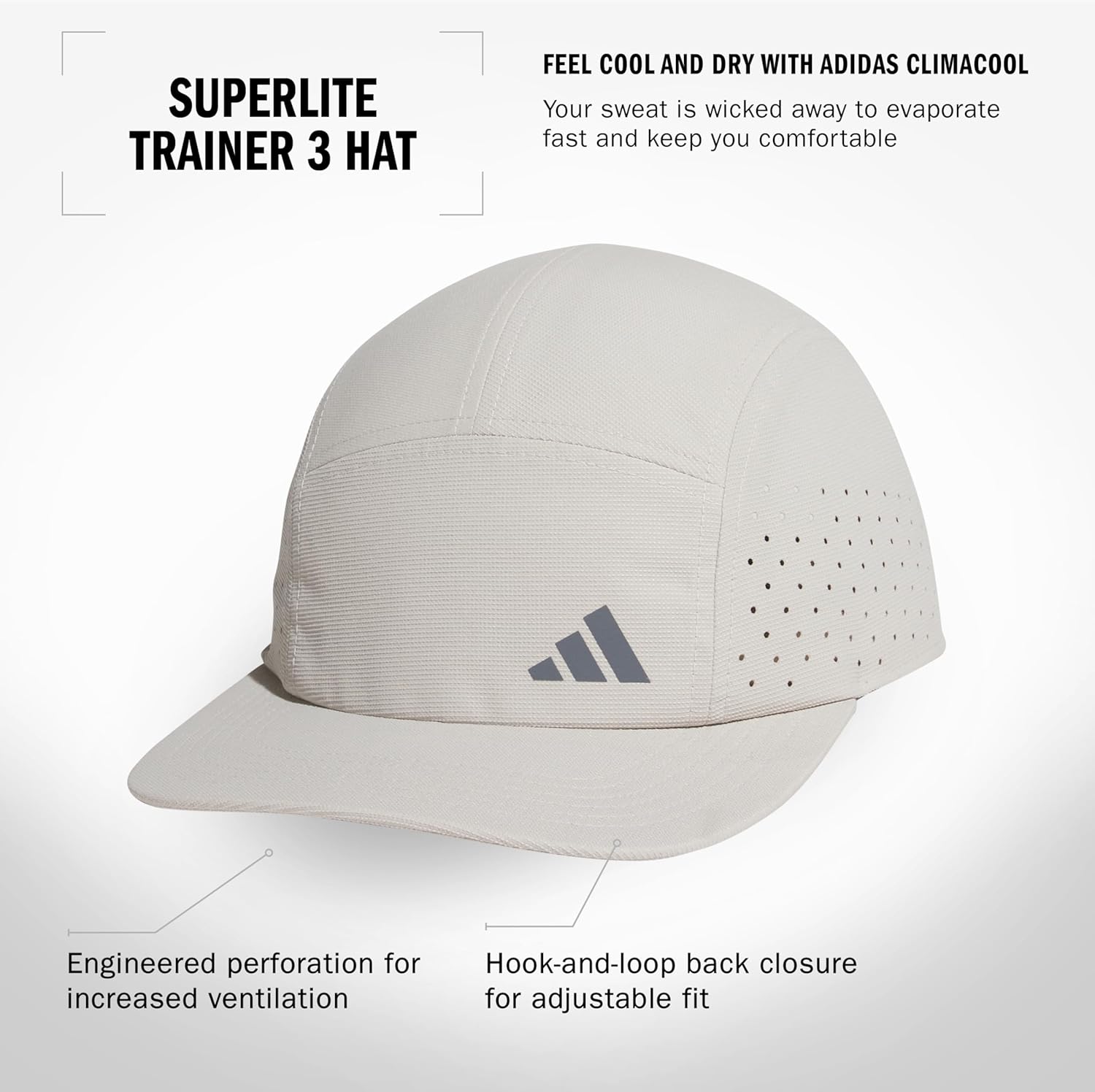 Superlite Trainer 3 Performance Relaxed Fit Adjustable Running and Training Hat - Image 2