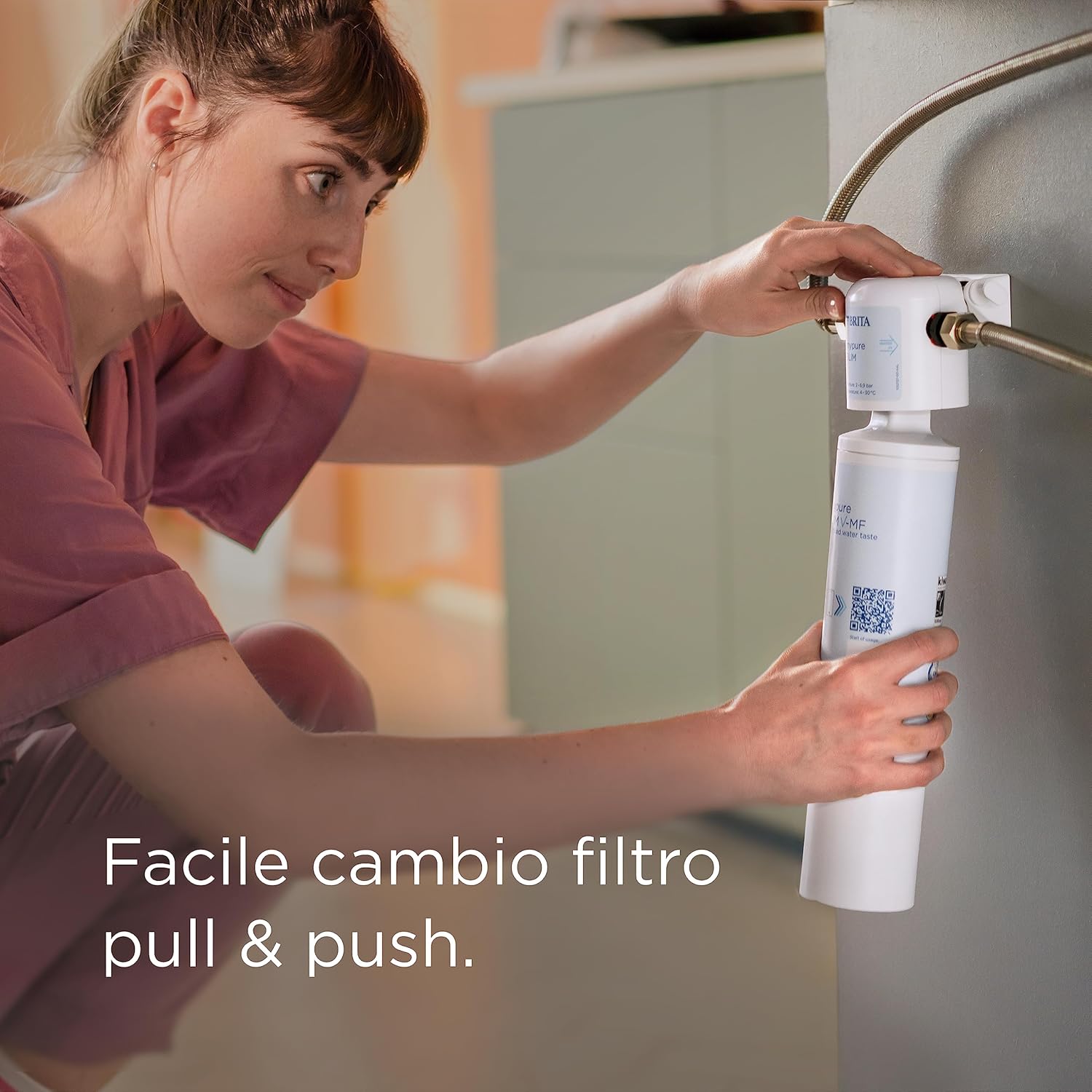 Brita Filtro Per Mypure Slim V-MF, 1 Filtro (8000L) - Filtro Di Ricambio Per Il Sistema Filtrante-image