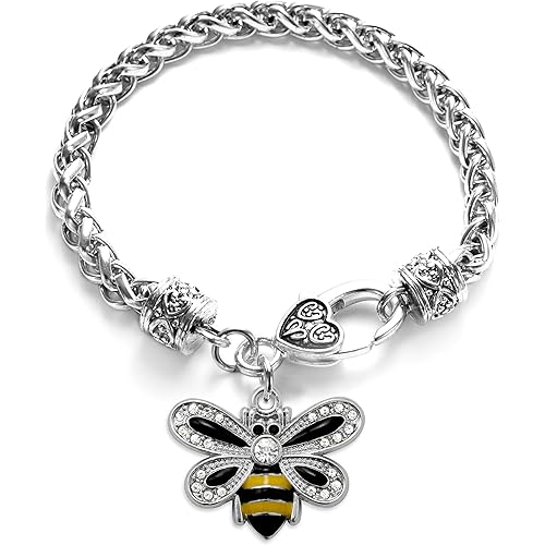 Inspired Silver - Silver Customized Charm Bracelet with Cubic Zirconia Jewelry