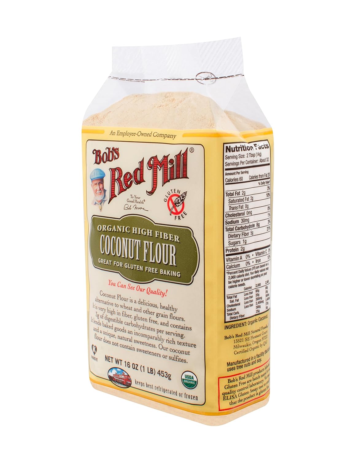Bob's Red Mill Organic Coconut Flour, 16 Ounce