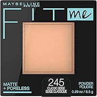 Vista 33 de MAYBELLINE Fit Me - Polvo fijador y polvo de maquillaje facial prensado que minimiza los poros y es mate, color marfil clásico, 1 unidad