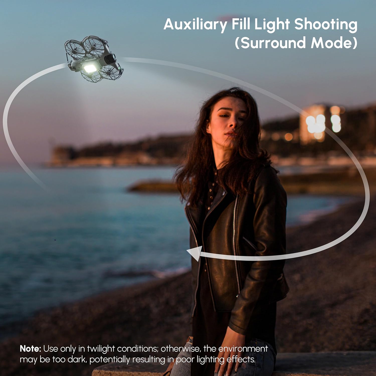 STARTRC Neo 2 Lighted Landing Gear,Night Lighting/Increase Height for DJI Neo 2 Accessories