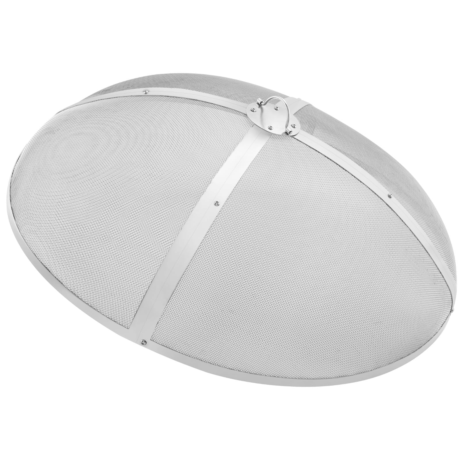 VEVOR Parascintille Rotondo per Braciere da 40", Copertura Metallica in Acciaio Resistente Rinforzato, Coperchio per Braciere da Esterno, Coperture per Bracieri da Patio all'aperto in Cortile