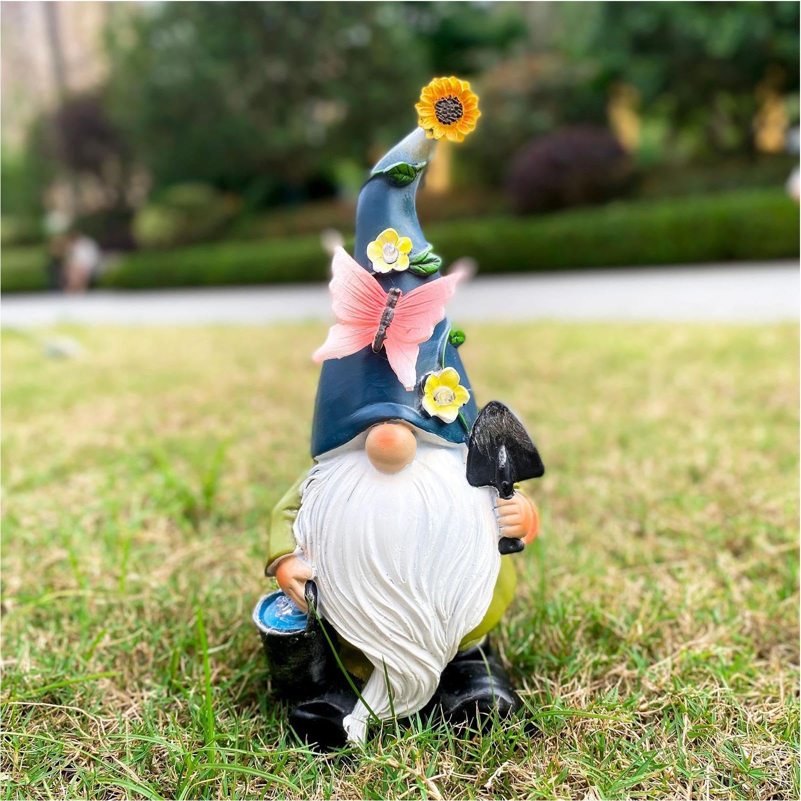 Statue Décorative De GNOME De Jardin en Résine Sculptures De Paysage