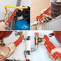 Vista 5 de MAXPOWER Llave para tubos sueca de 15 pulgadas, con mordaza en forma de S